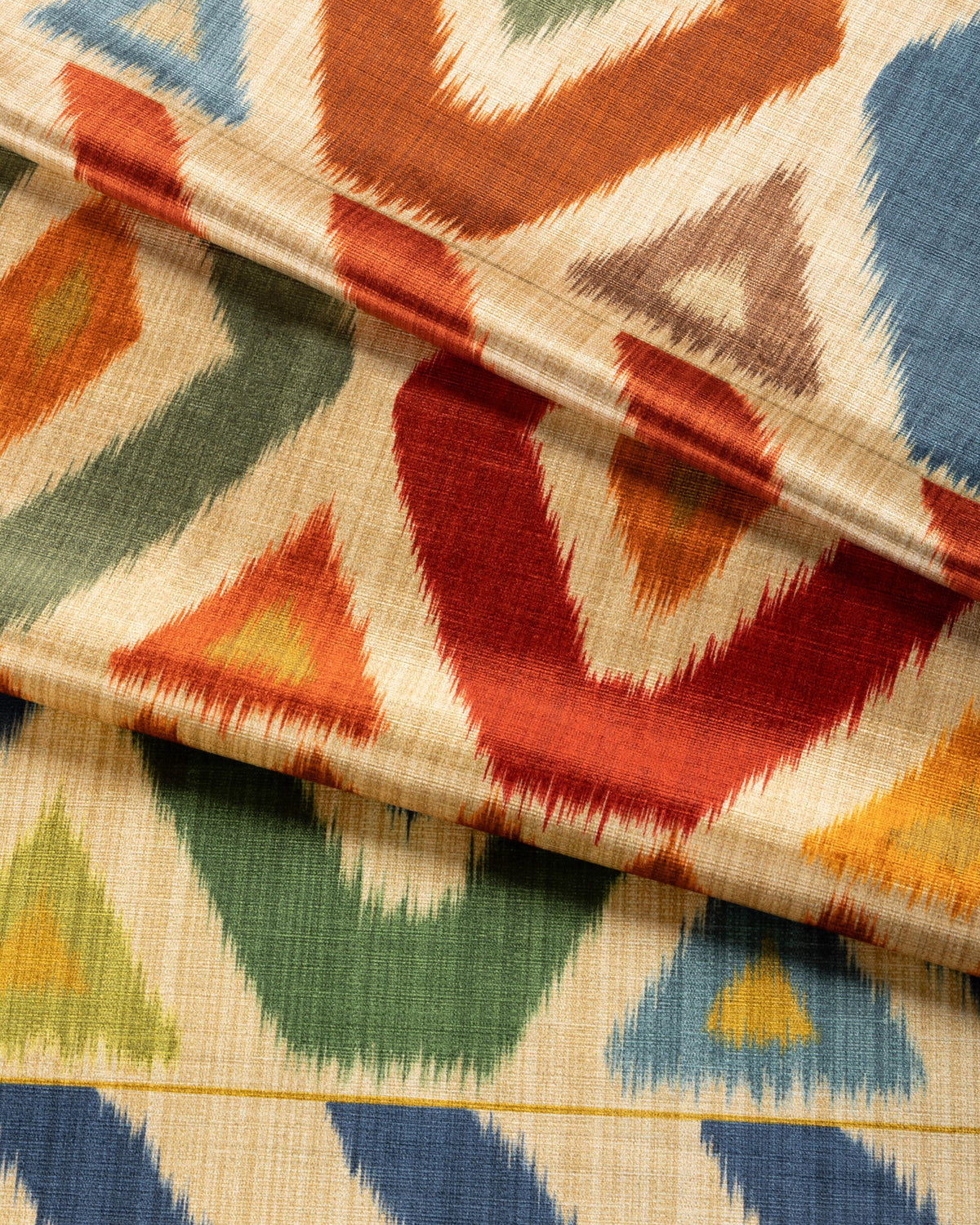 Brunschwig & Fils UZBEK VELVET GREEN/RED Fabric