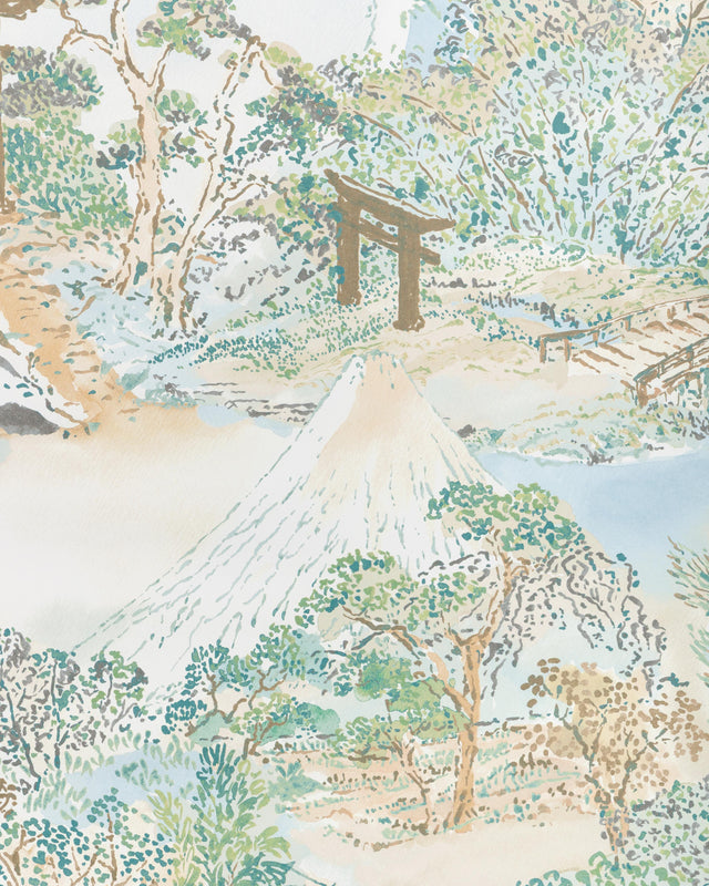 Brunschwig & Fils MEIJI AQUA Wallpaper