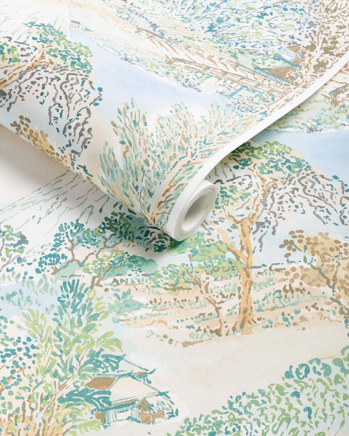Brunschwig & Fils MEIJI AQUA Wallpaper