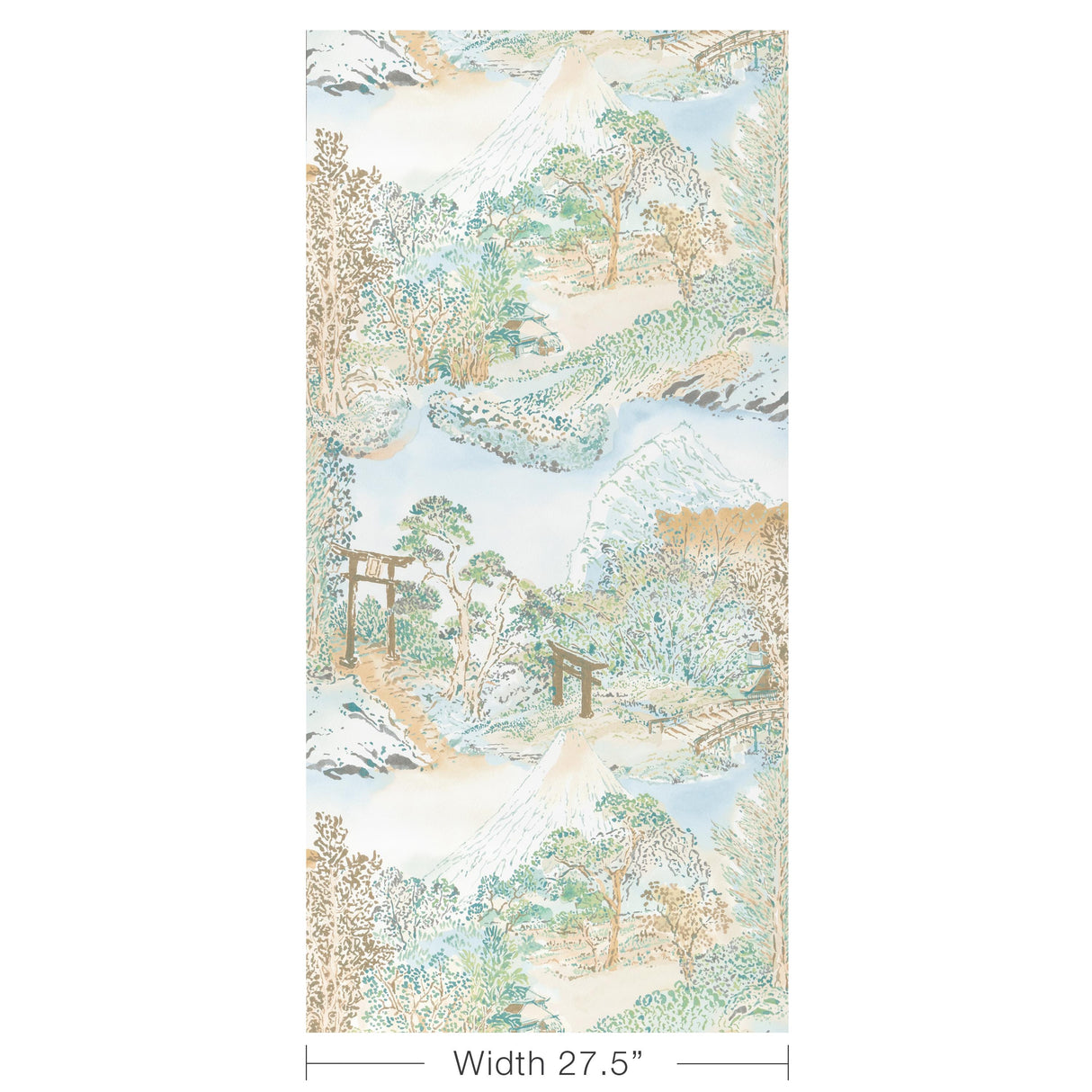 Brunschwig & Fils MEIJI AQUA Wallpaper