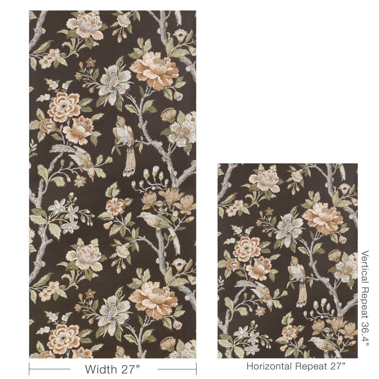 Kravet SYMPHONY WP CHOCOLATE Wallpaper