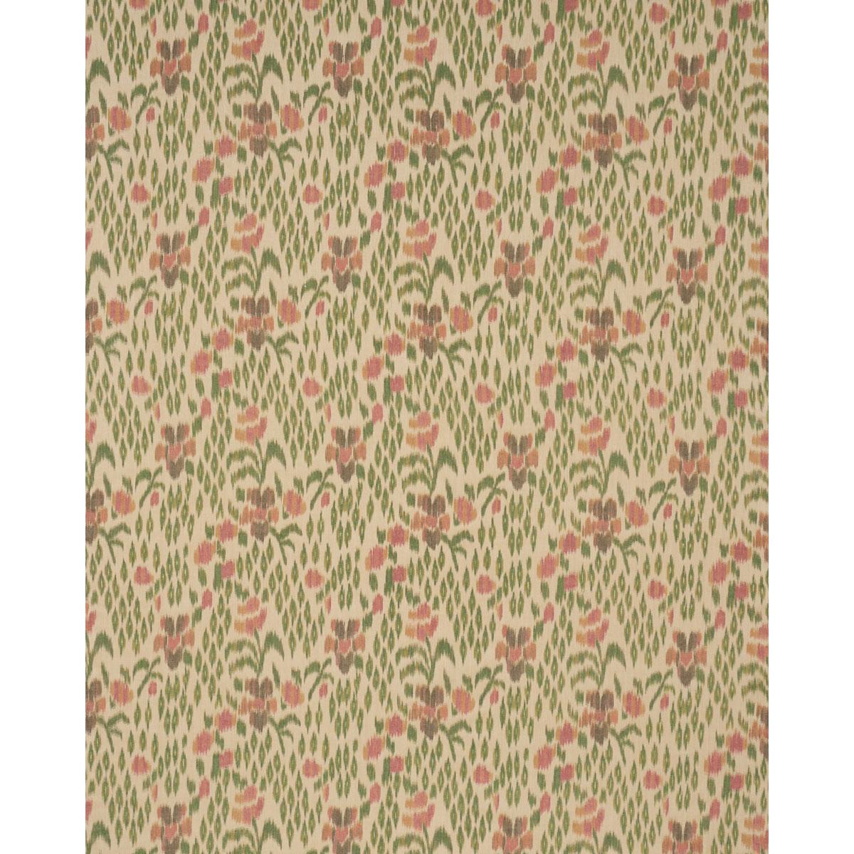 Schumacher Leonora Warp Print Jewel Fabric