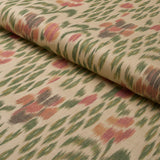 Schumacher Leonora Warp Print Jewel Fabric