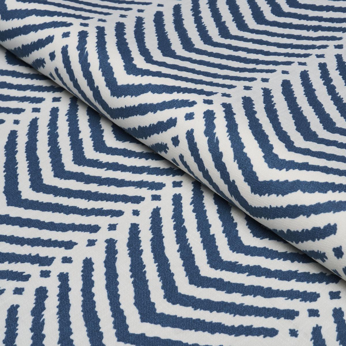 Schumacher La Jolla Indoor/Outdoor Navy Fabric