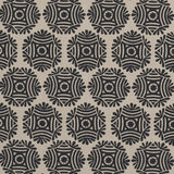 Schumacher Gilded Star Hand Block Black Fabric