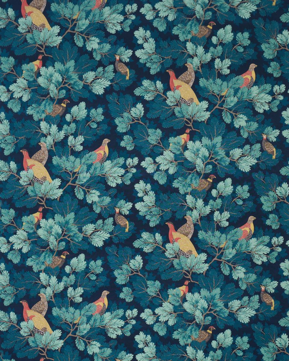 Schumacher Covey Hedge Midnight Fabric