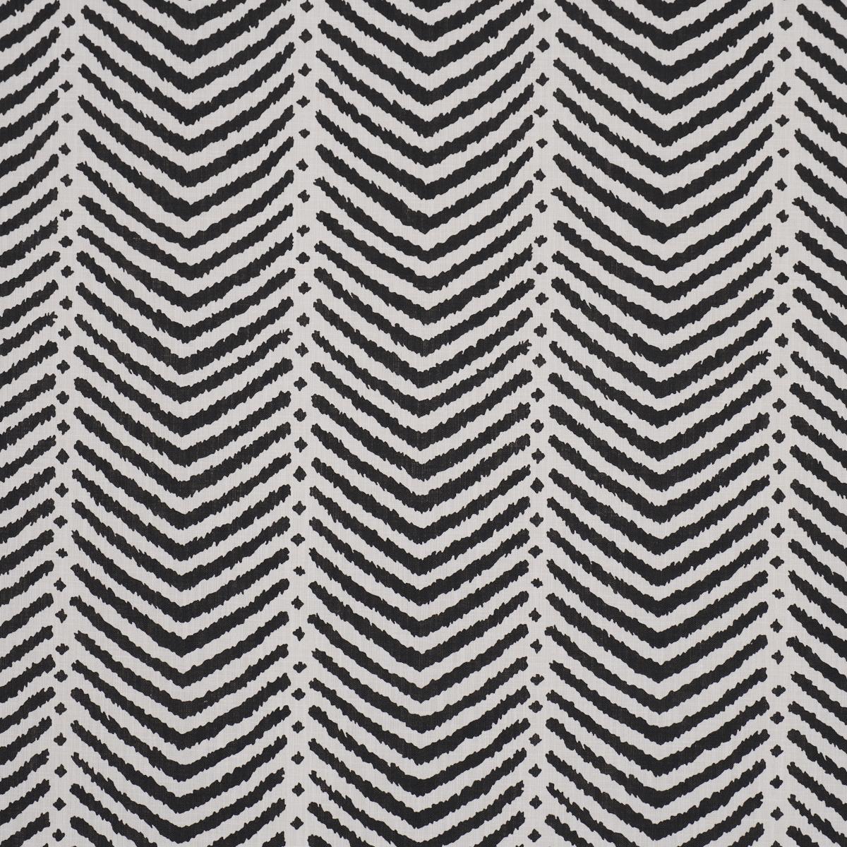 Schumacher La Jolla Indoor/Outdoor Black Fabric