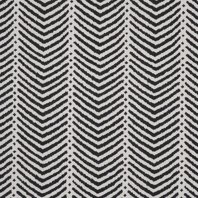Schumacher La Jolla Indoor/Outdoor Black Fabric