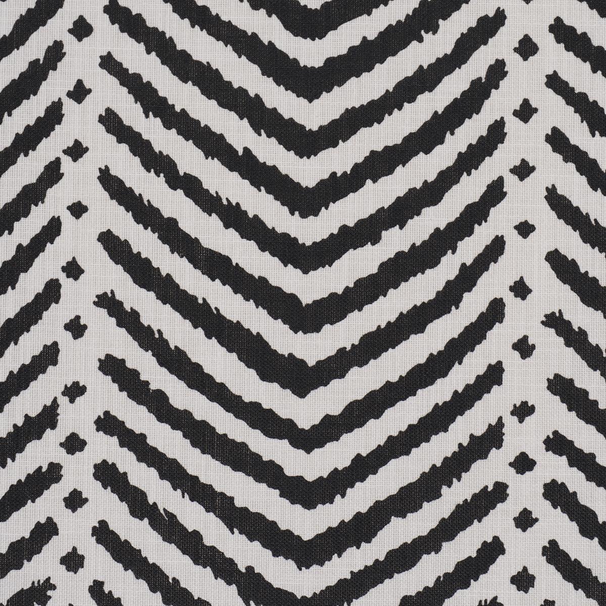 Schumacher La Jolla Indoor/Outdoor Black Fabric