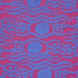 Schumacher Bosphorus Hand Block Fuchsia & Blue Fabric