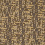 Schumacher Bosphorus Hand Block Ochre & Brown Fabric