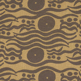 Schumacher Bosphorus Hand Block Ochre & Brown Fabric