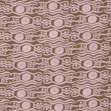 Schumacher Bosphorus Hand Block Brown & Pink Fabric