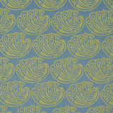 Schumacher Ramsgate Hand Block Seaweed Fabric