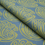 Schumacher Ramsgate Hand Block Seaweed Fabric