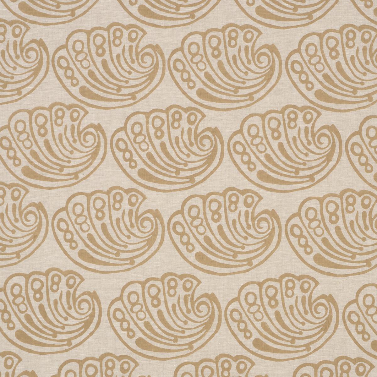 Schumacher Ramsgate Hand Block Sand Fabric