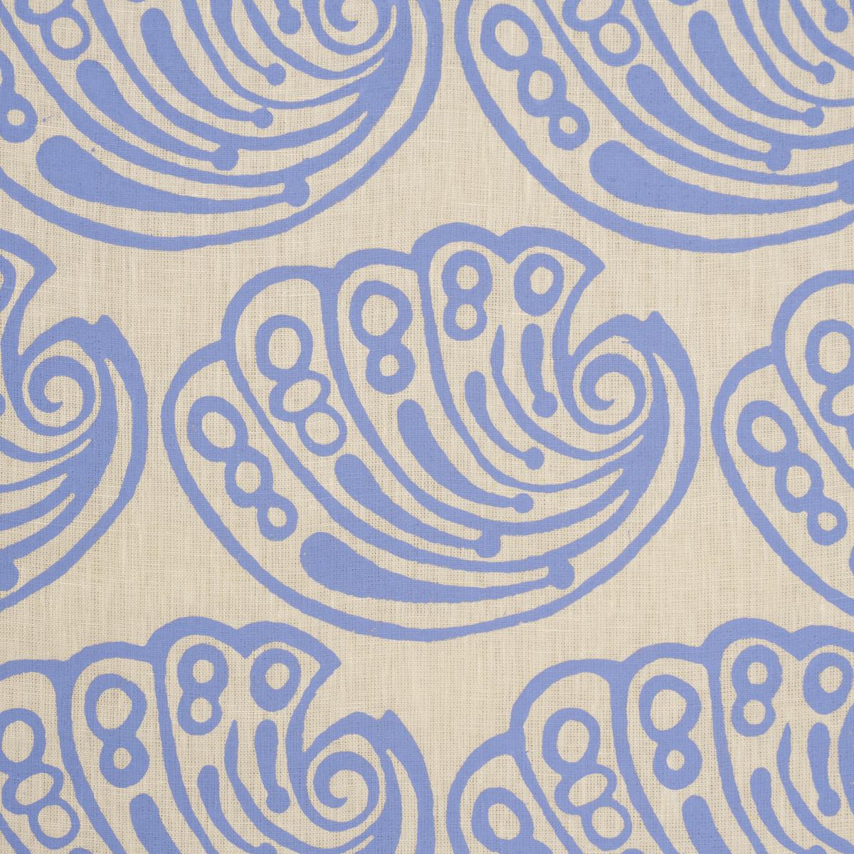 Schumacher Ramsgate Hand Block French Blue Fabric