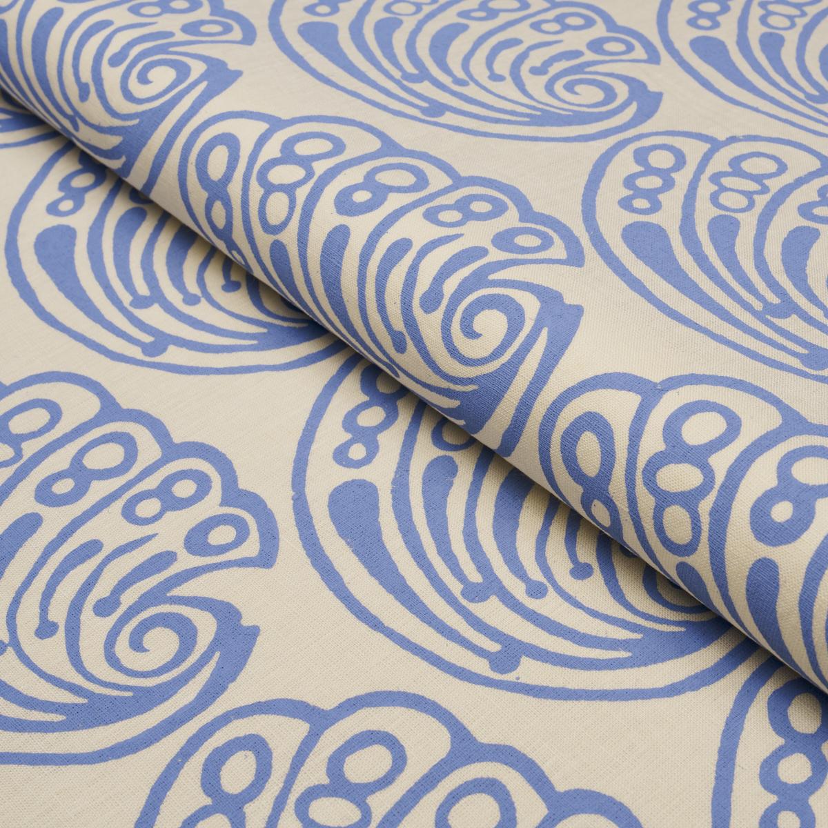 Schumacher Ramsgate Hand Block French Blue Fabric
