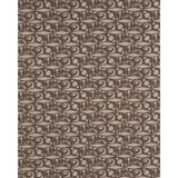 Schumacher Tarot Hand Block Brown Fabric