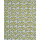 Schumacher Tarot Hand Block Sky & Green Fabric