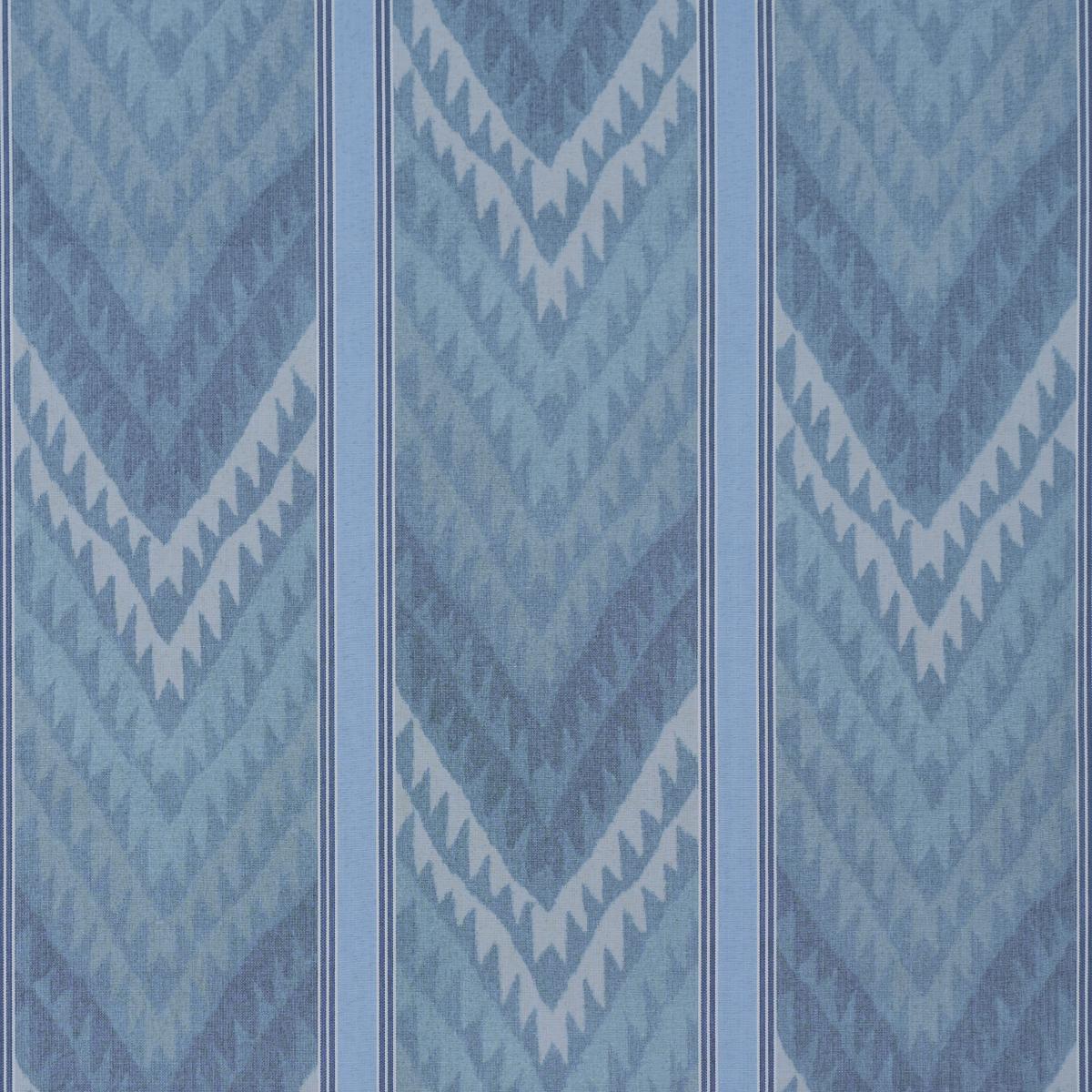 Schumacher Shabba Warp Print Blues Fabric