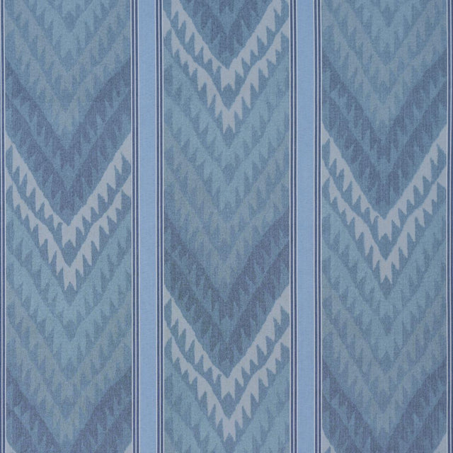 Schumacher Shabba Warp Print Blues Fabric