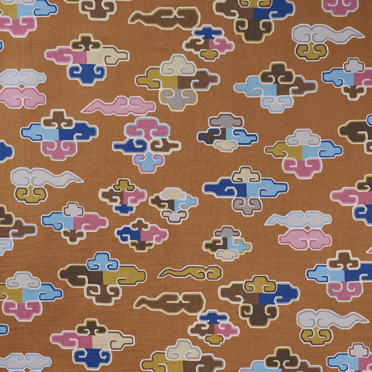 Schumacher In Dreams Velvet Persimmon Fabric