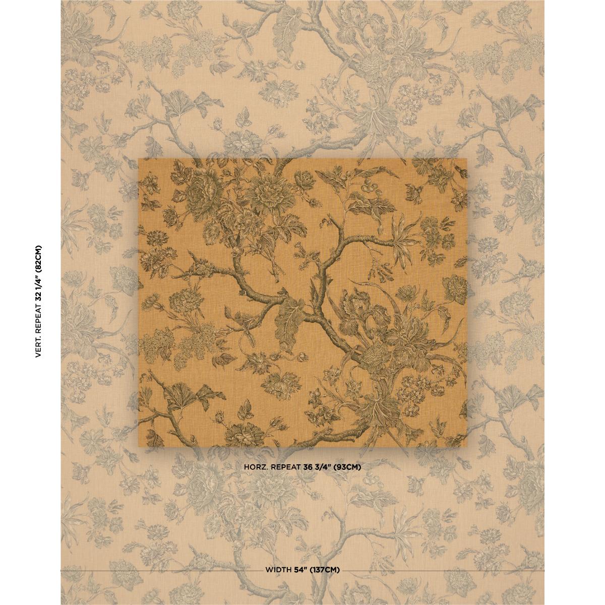 Schumacher Inverness Garden Document Fabric
