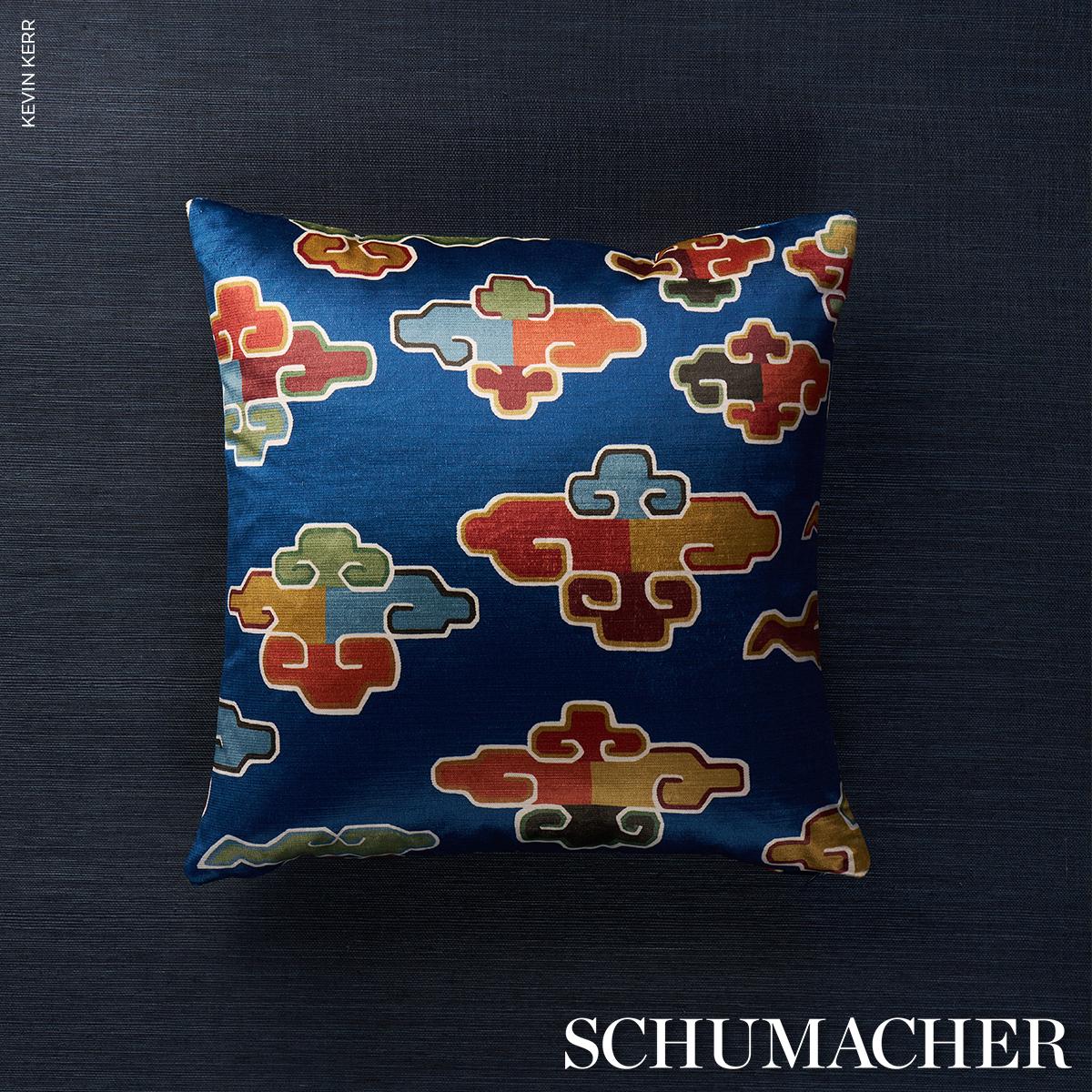 Schumacher In Dreams Velvet Midnight Fabric