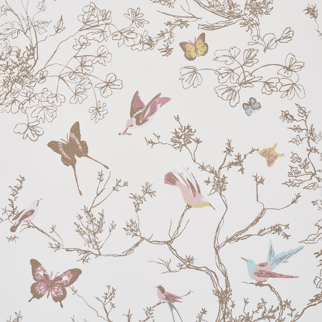 Schumacher Birds & Butterflies Spring Wallpaper