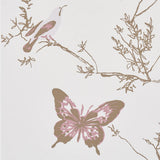 Schumacher Birds & Butterflies Spring Wallpaper