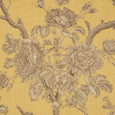 Schumacher Inverness Garden Buttercup Fabric