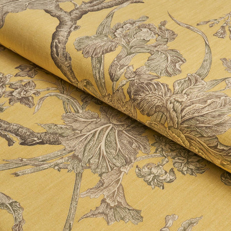 Schumacher Inverness Garden Buttercup Fabric