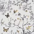 Schumacher Birds & Butterflies Neutral Wallpaper
