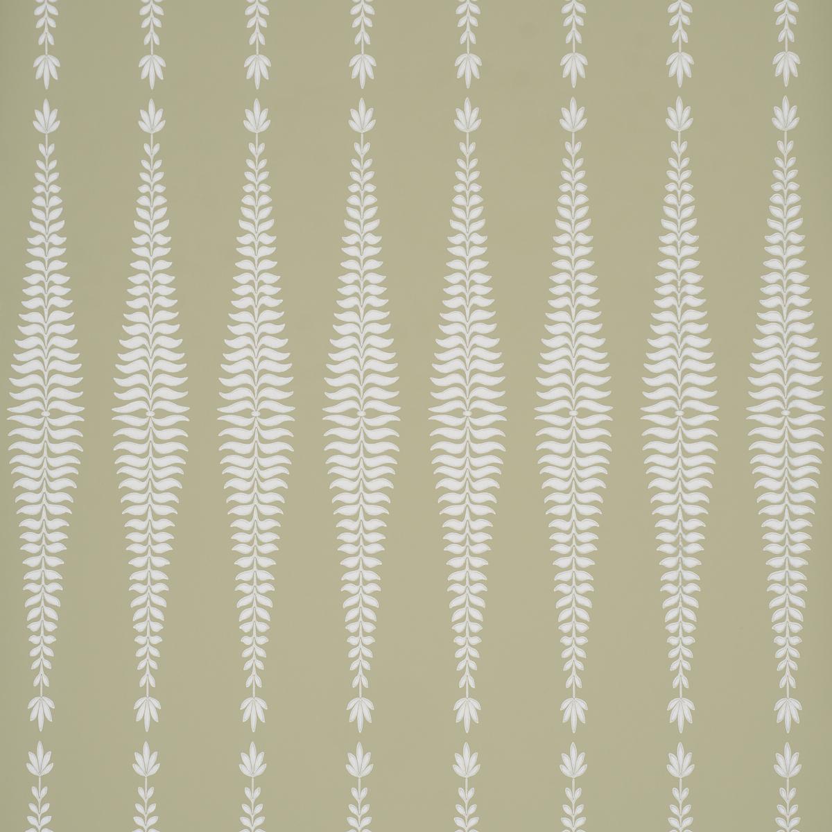 Schumacher Fern Tree Olive Wallpaper