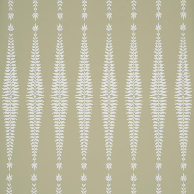 Schumacher Fern Tree Olive Wallpaper