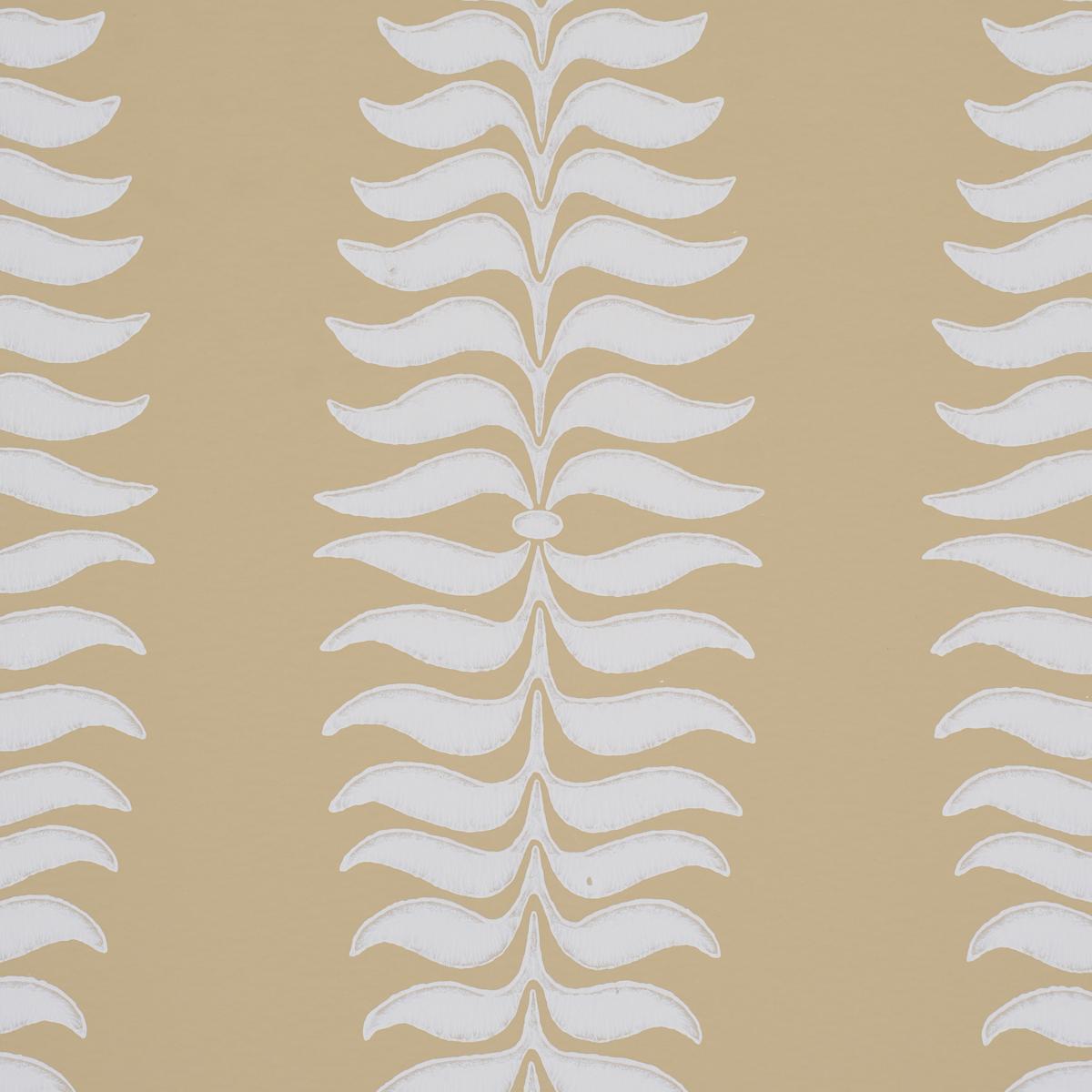 Schumacher Fern Tree Ochre Wallpaper