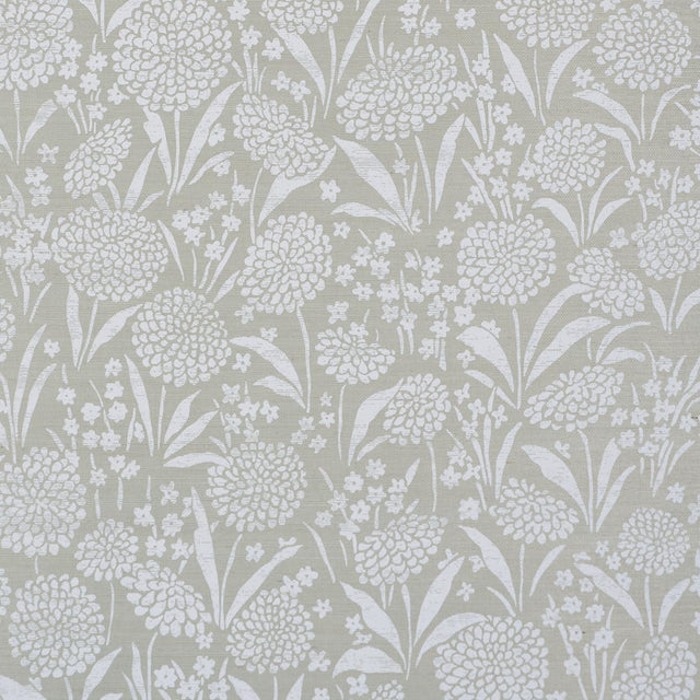 Schumacher Chrysanthemum Sisal Seaglass Wallpaper