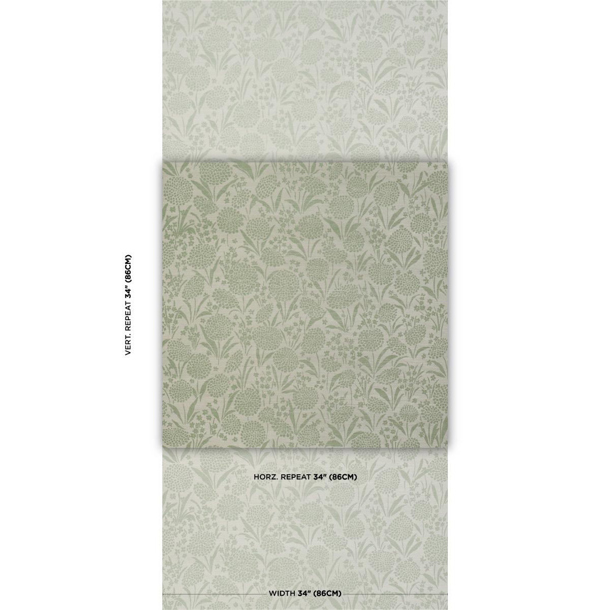 Schumacher Chrysanthemum Sisal Willow Wallpaper