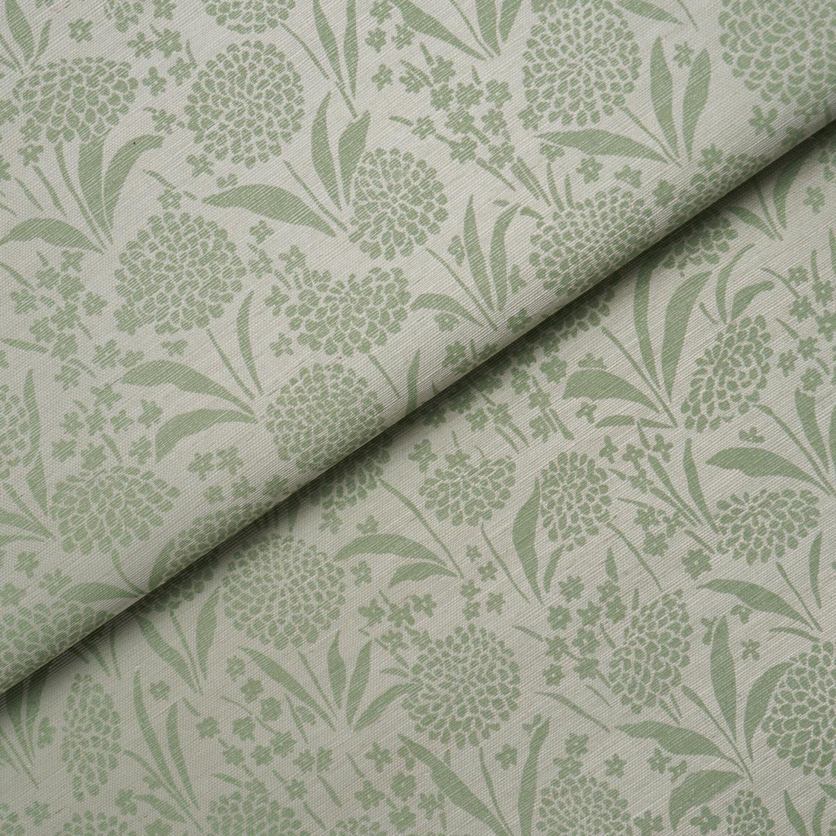 Schumacher Chrysanthemum Sisal Willow Wallpaper