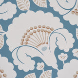 Schumacher Jackie Indigo Wallpaper