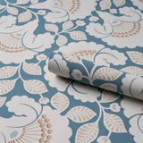 Schumacher Jackie Indigo Wallpaper