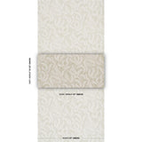 Schumacher Etched Fern Green Wallpaper