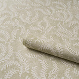 Schumacher Etched Fern Green Wallpaper