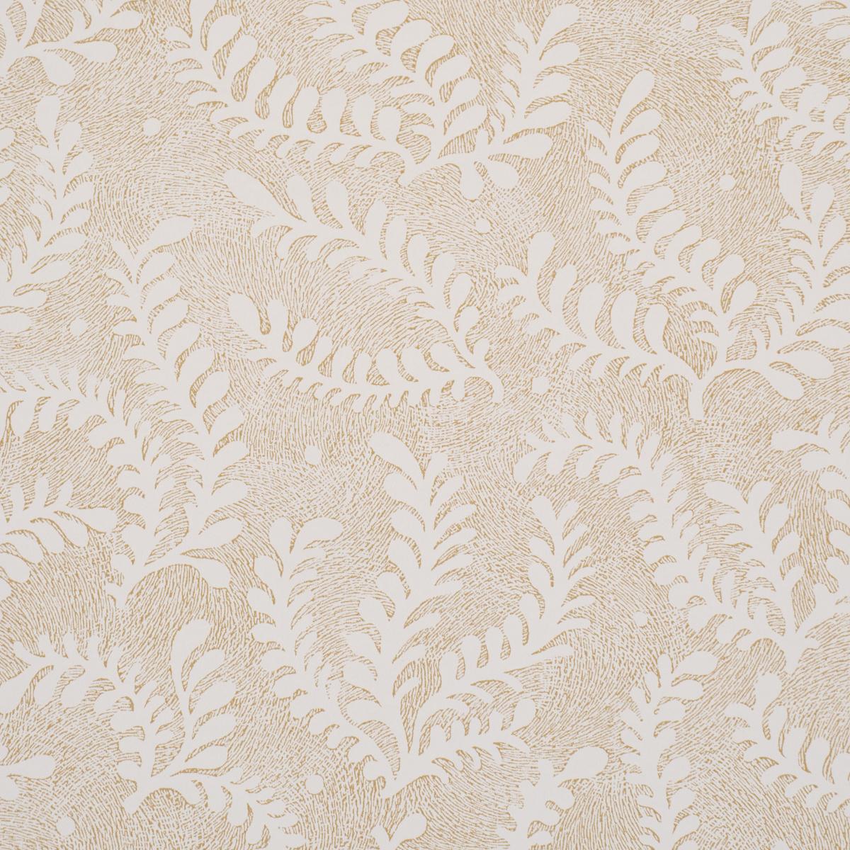 Schumacher Etched Fern Ochre Wallpaper