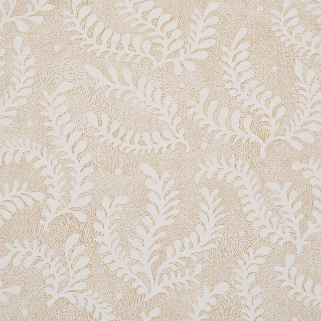 Schumacher Etched Fern Ochre Wallpaper
