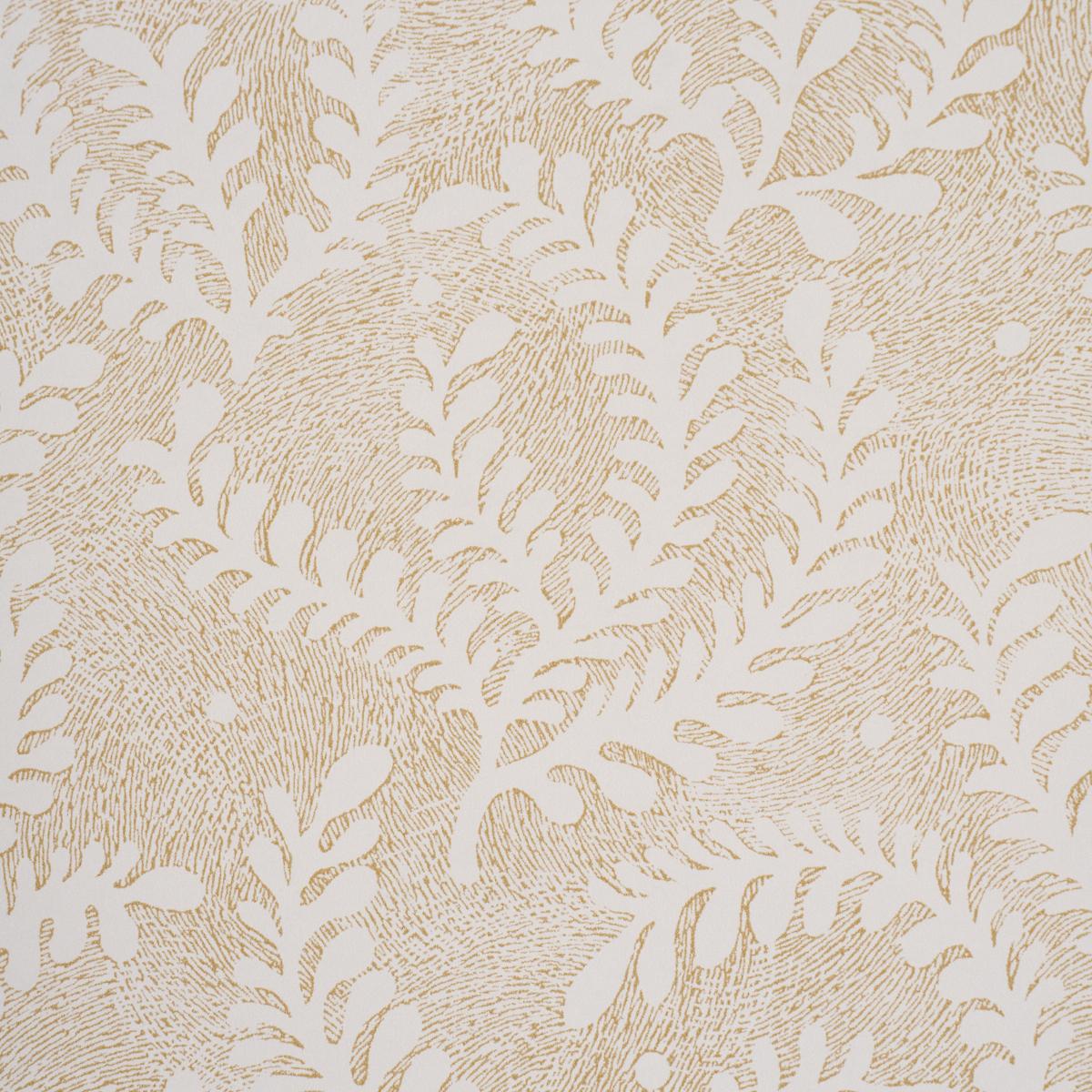 Schumacher Etched Fern Ochre Wallpaper