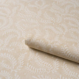 Schumacher Etched Fern Ochre Wallpaper
