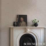 Schumacher Etched Fern Ochre Wallpaper