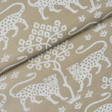 Schumacher Woodland Leopard Sisal Beige Wallpaper